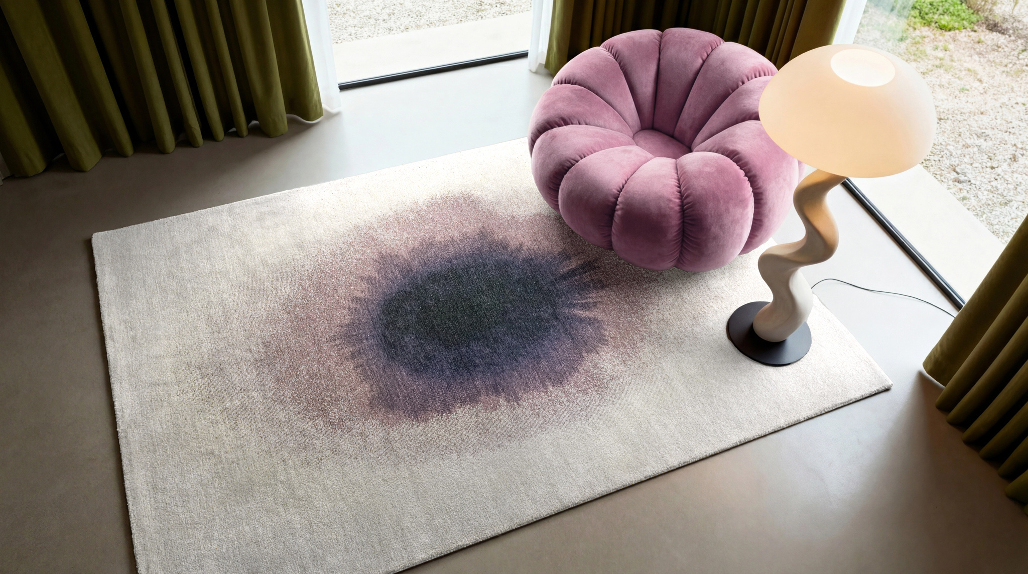 Tapis Drop Purple Smoke