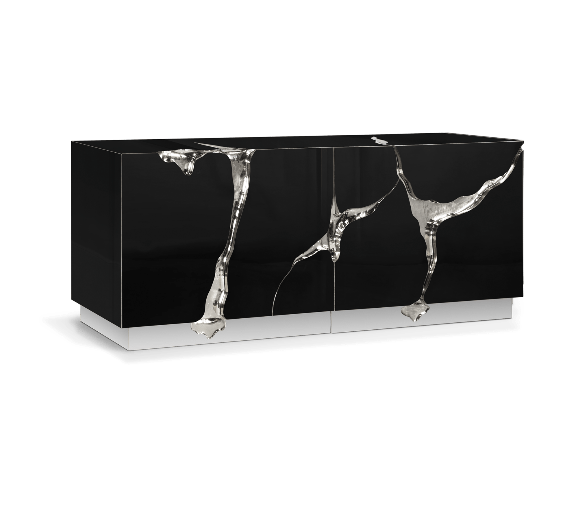 Buffet Argent & Noir Fissure
