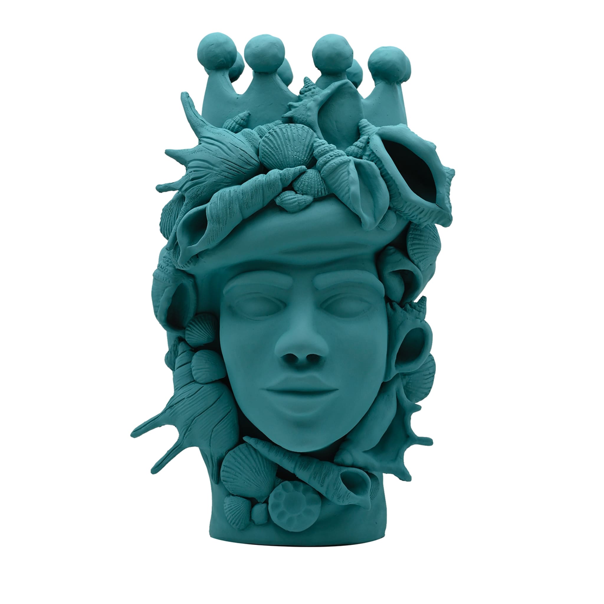Sculpture Tête De Maure Sarcelle Artisanale