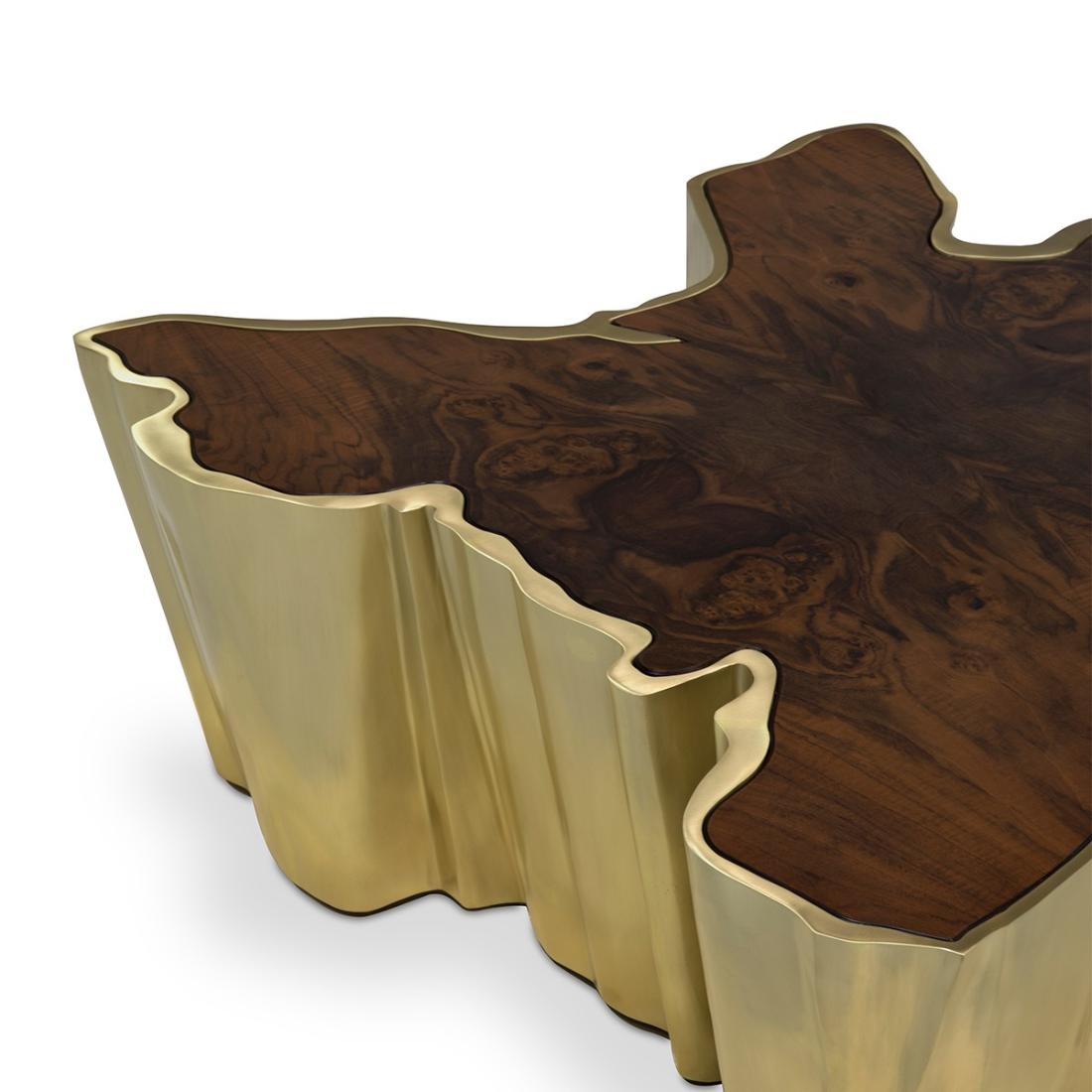 Table Basse à Bord Naturel