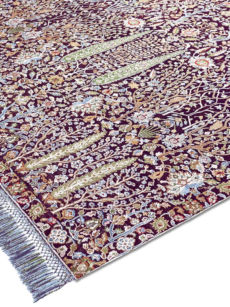 Tapis de luxe Jardin de Pins Violet