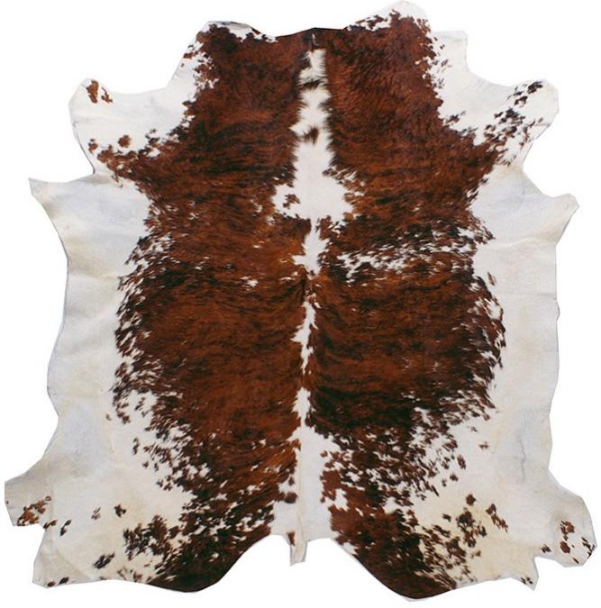 Cuir Naturel Marron & Blanc