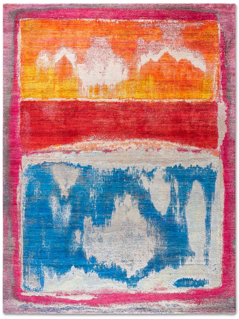 Tapis No. 12 "Jour de Plage" sur Gris