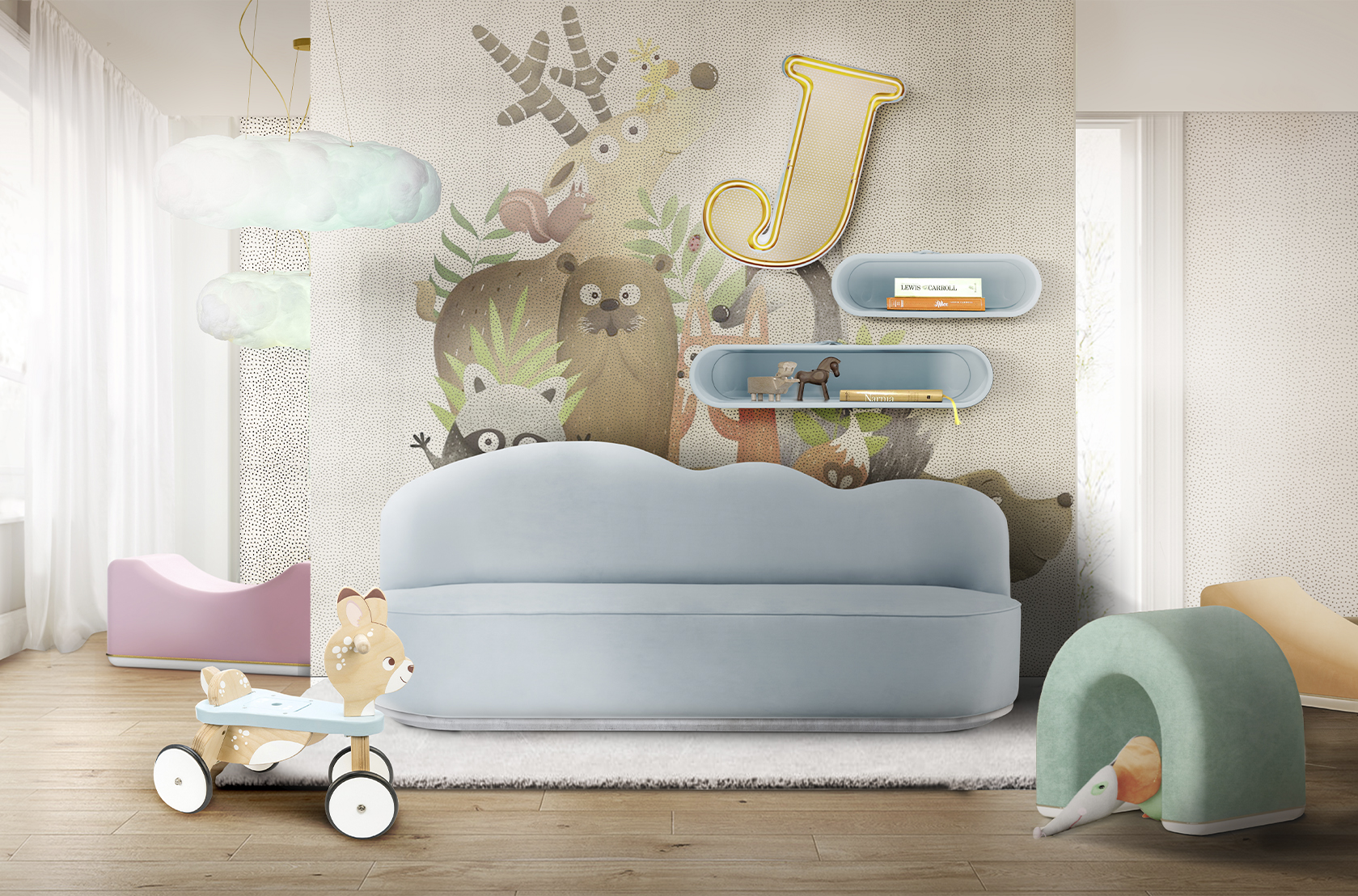 Lettre Lumineuse Joyful J