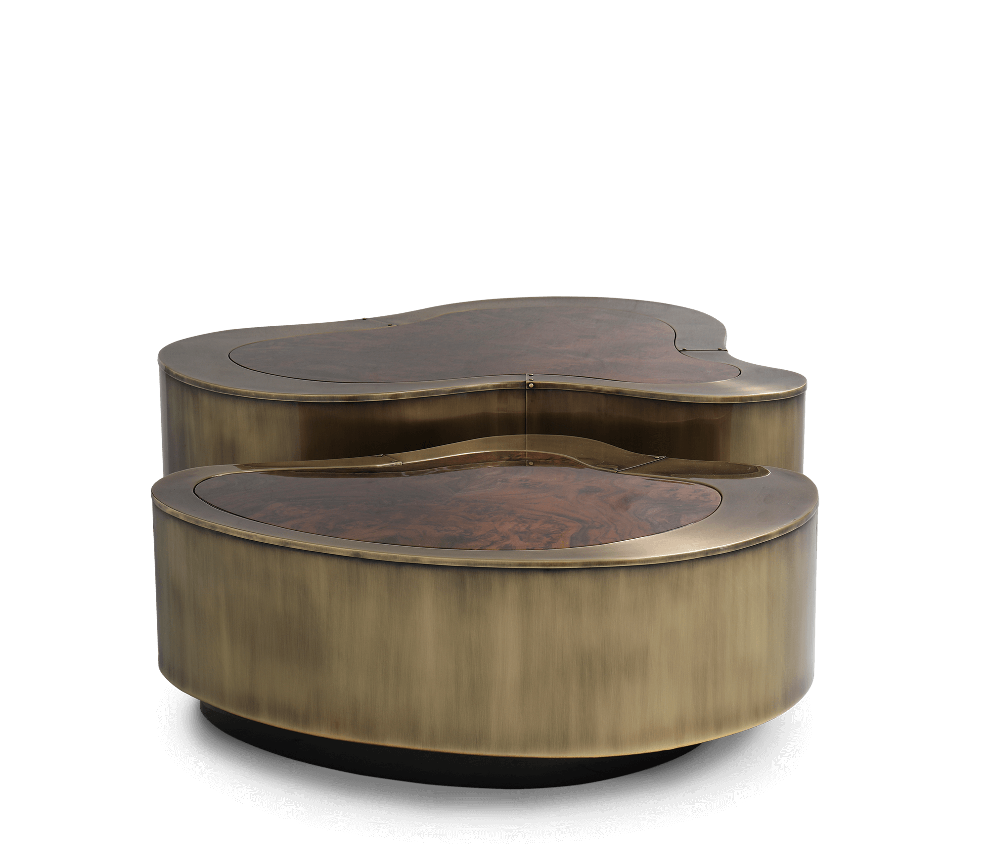 Tables Crest Patine & Noyer