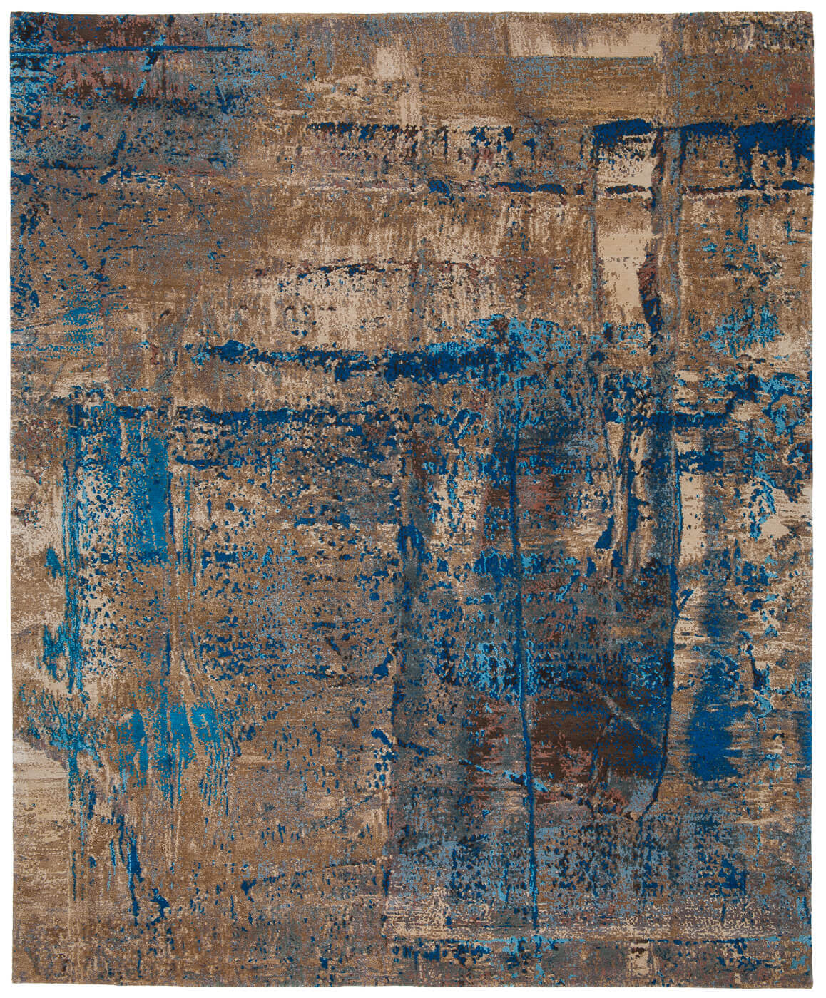 Tapis Artwork 3 Multicolore Bleu