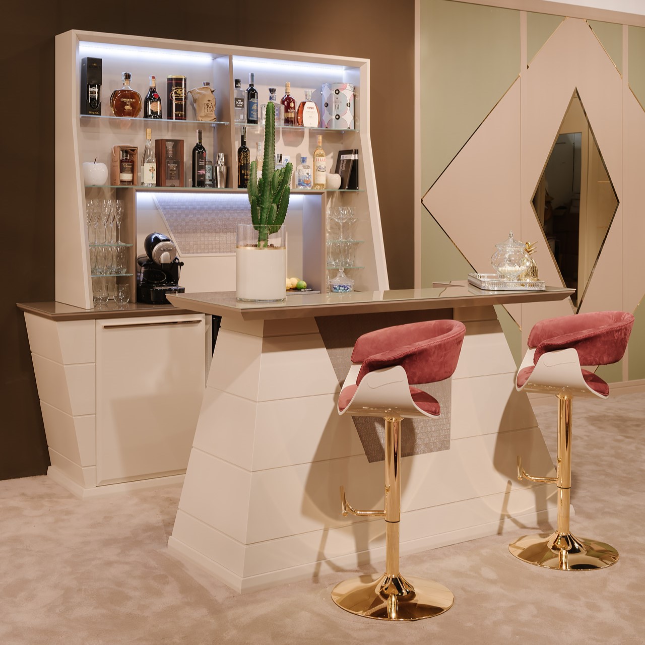 Bar Maison avec Comptoir Hemingway