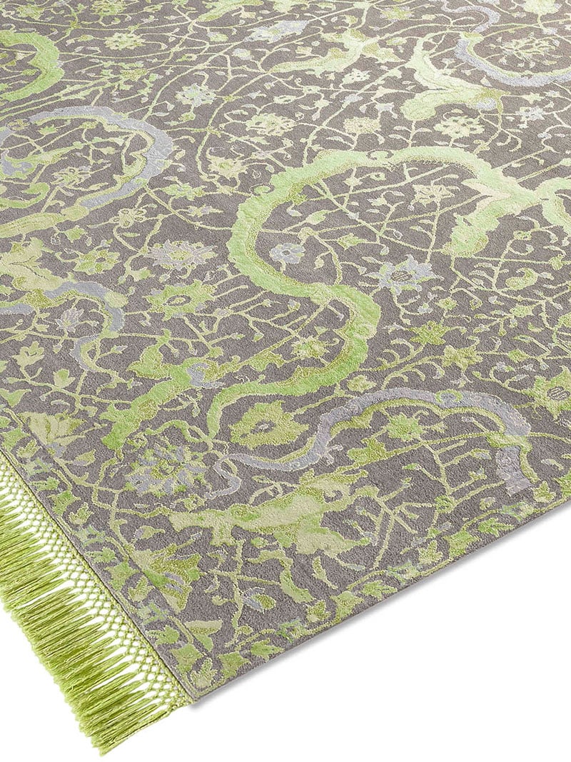 Tapis de luxe Tabriz Vert