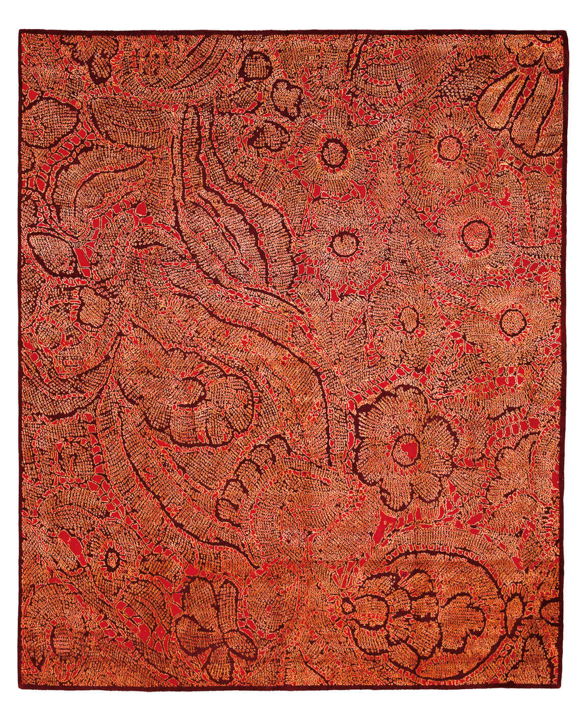 Tapis Super Dentelle Rouge | Taille: 400 x 500 cm