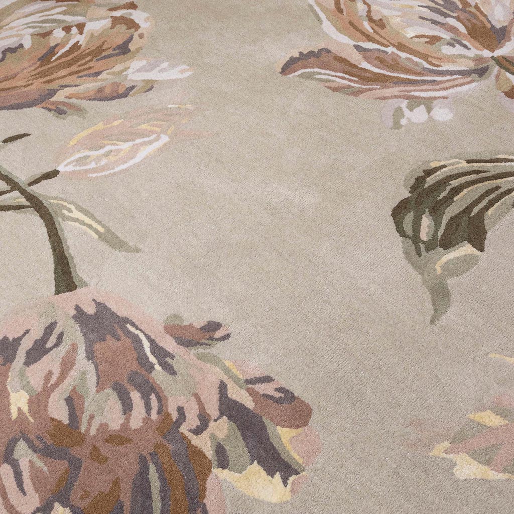Tapis Gosford Naturel/Vert Sauge Rond