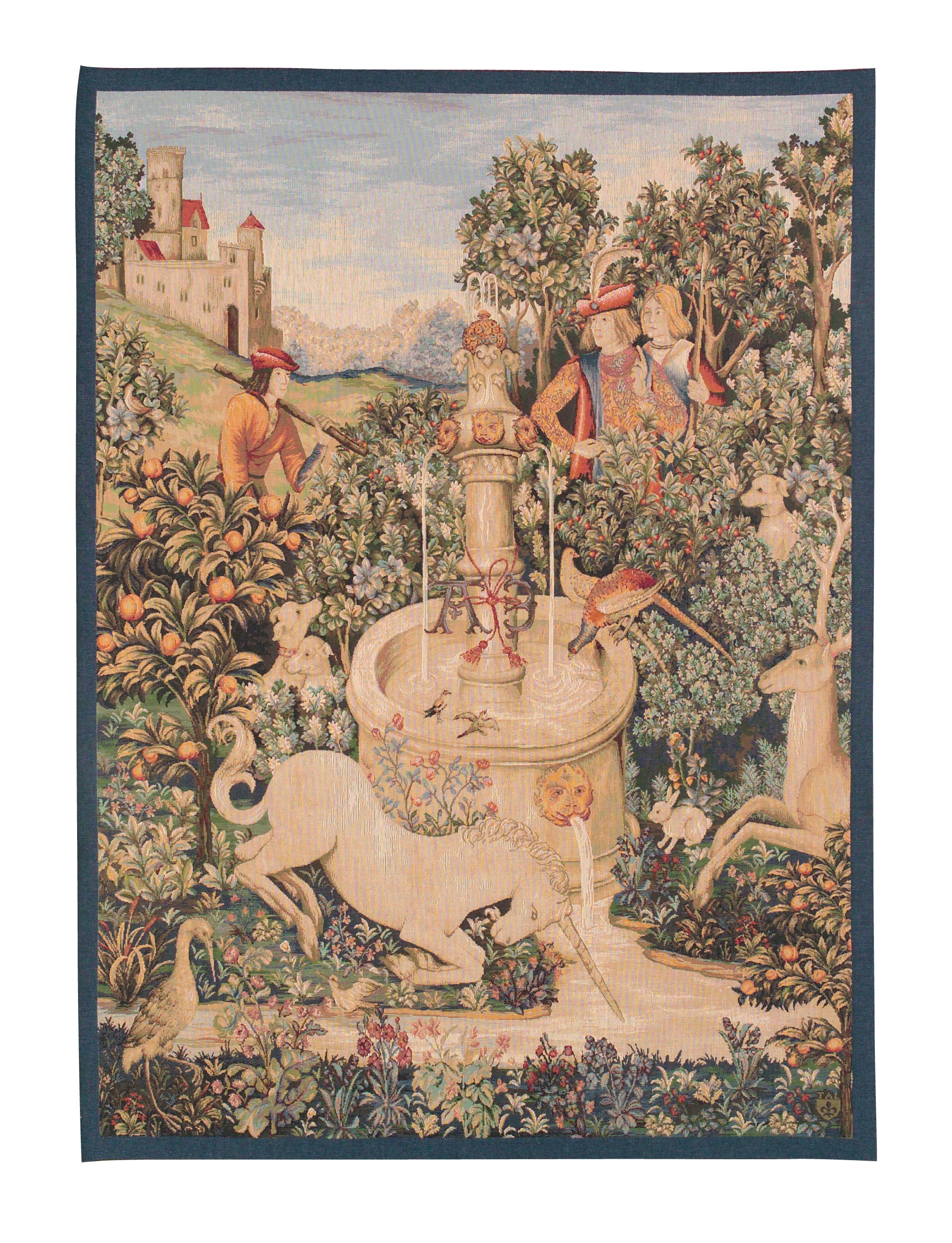 Tapisserie Licorne à la Fontaine