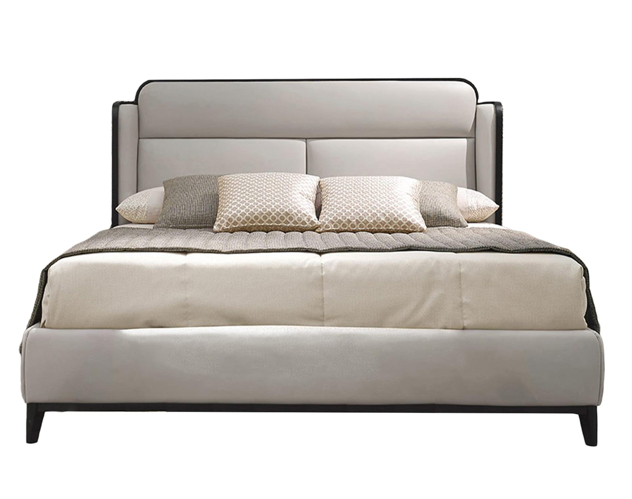 Lit Italien Beige Dilan | Taille de matelas: 200 x 200 cm