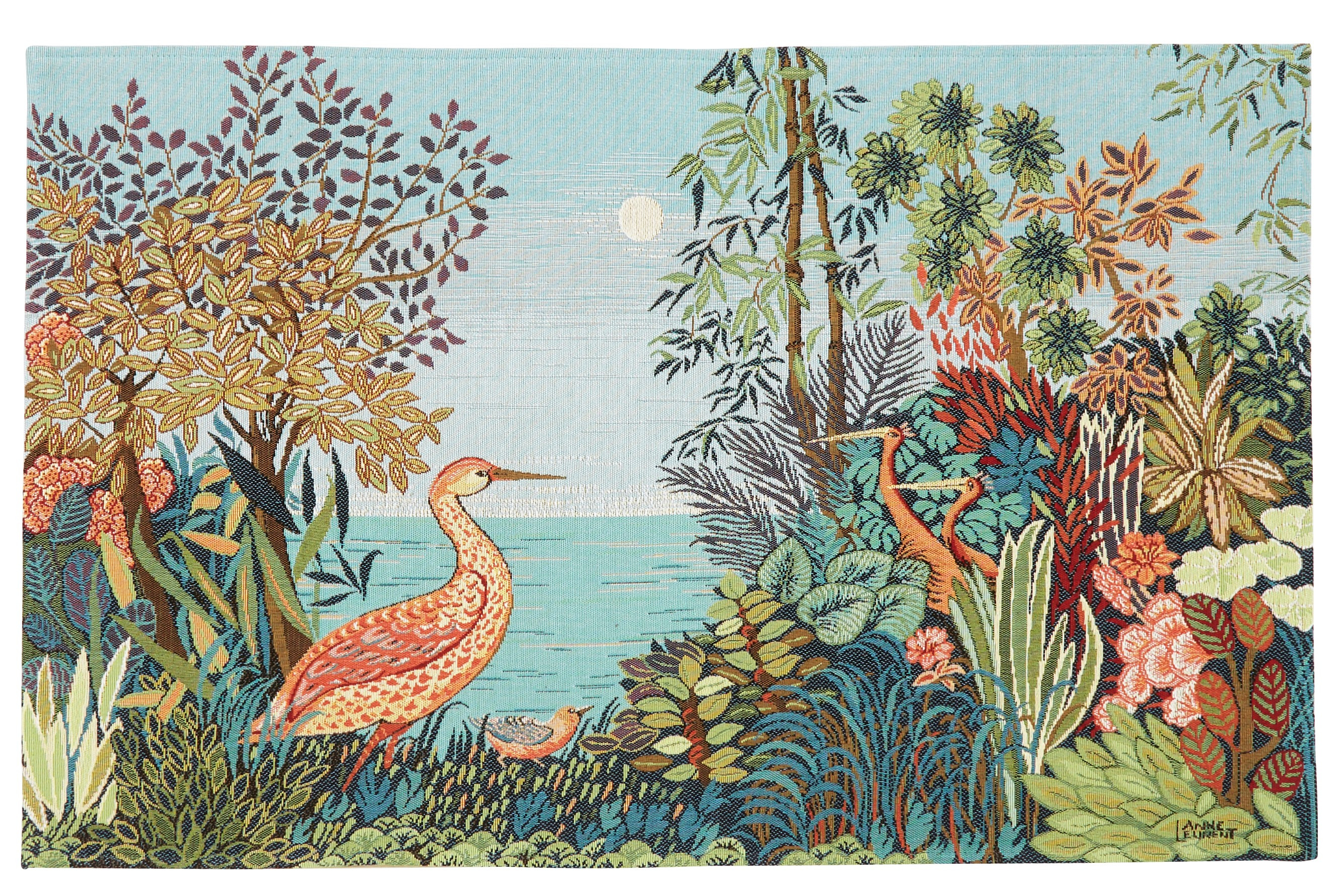 Tapisserie Le Héron en Nature, Anne Leurent