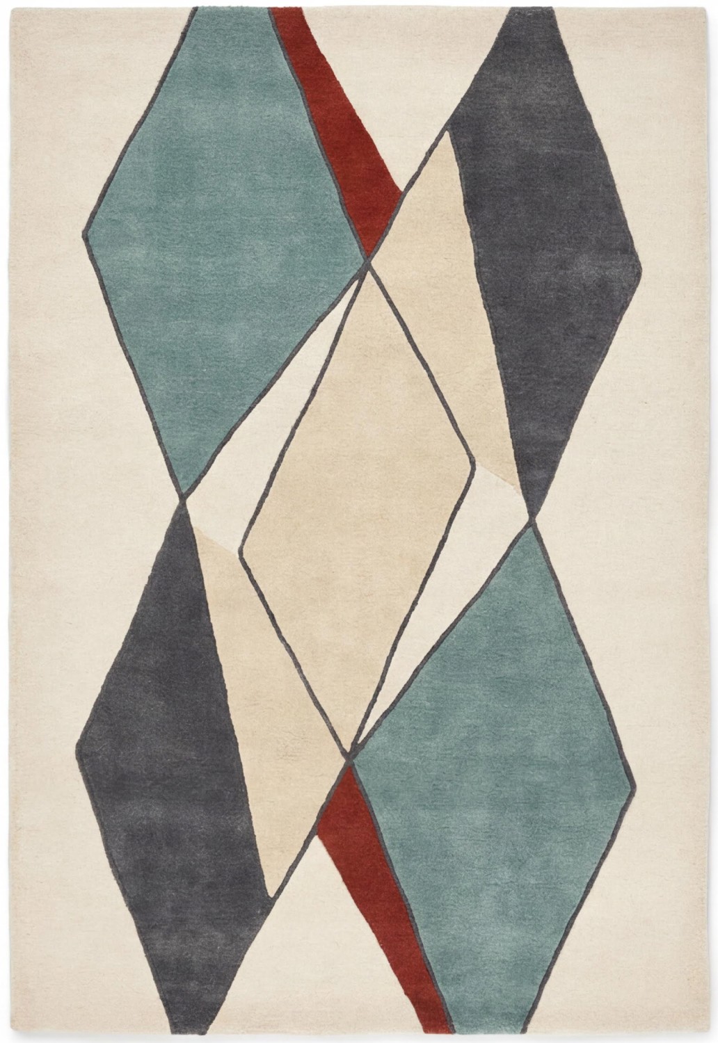 Tapis artisanal Diamond Passage | Taille: 170 × 240 cm