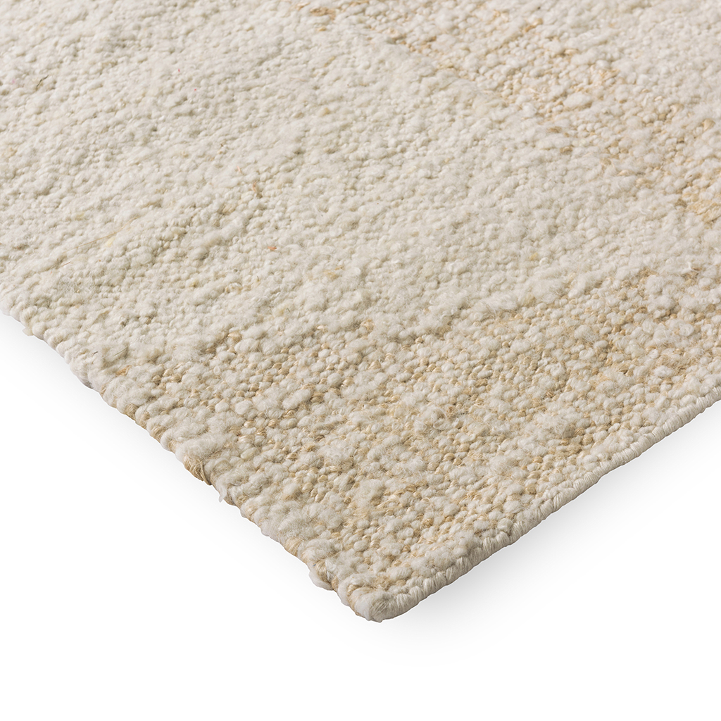 Tapis Artisan Fondement Laine Blanche | Taille: 160 x 230 cm
