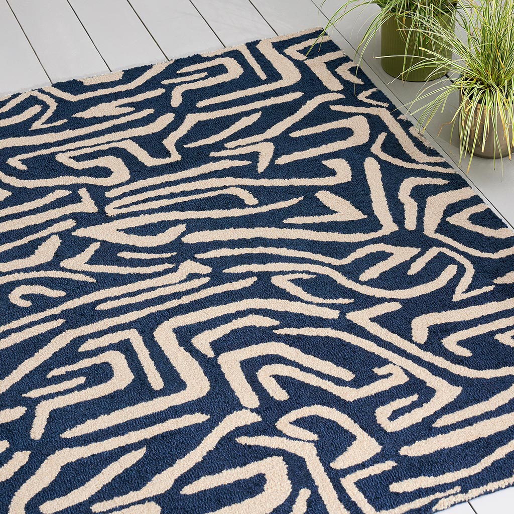 Tapis Mélodique Bleu Extérieur
