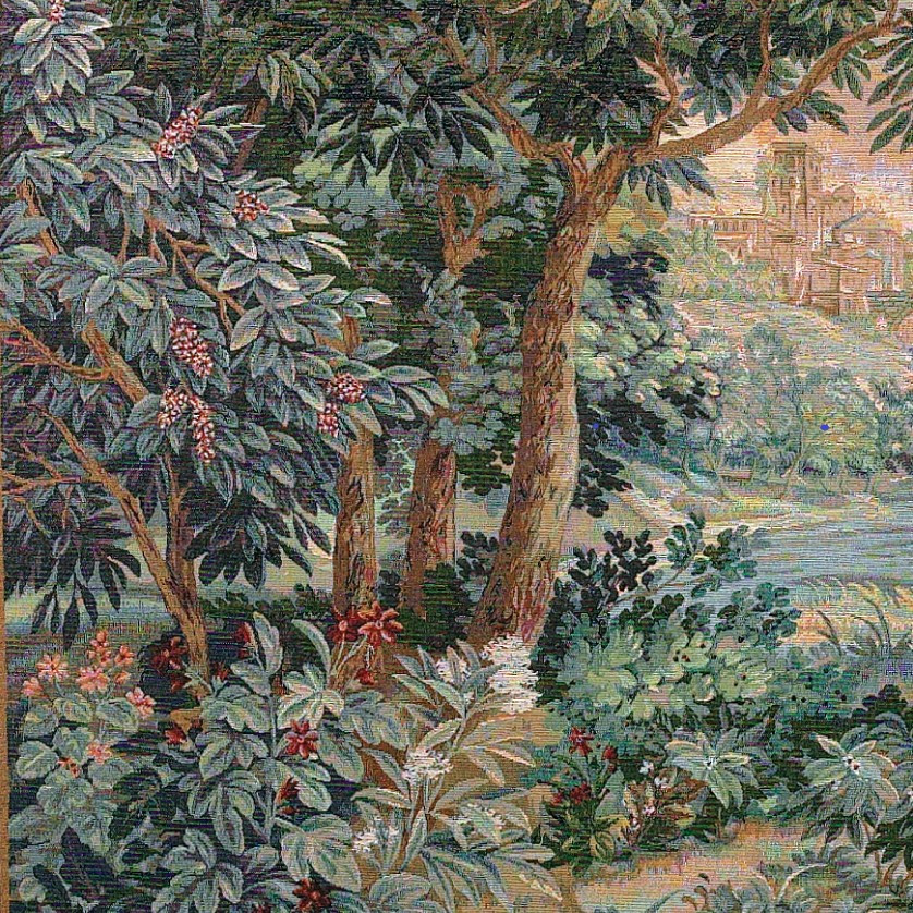 Tapisserie Cascade de Verdure (Carrée)