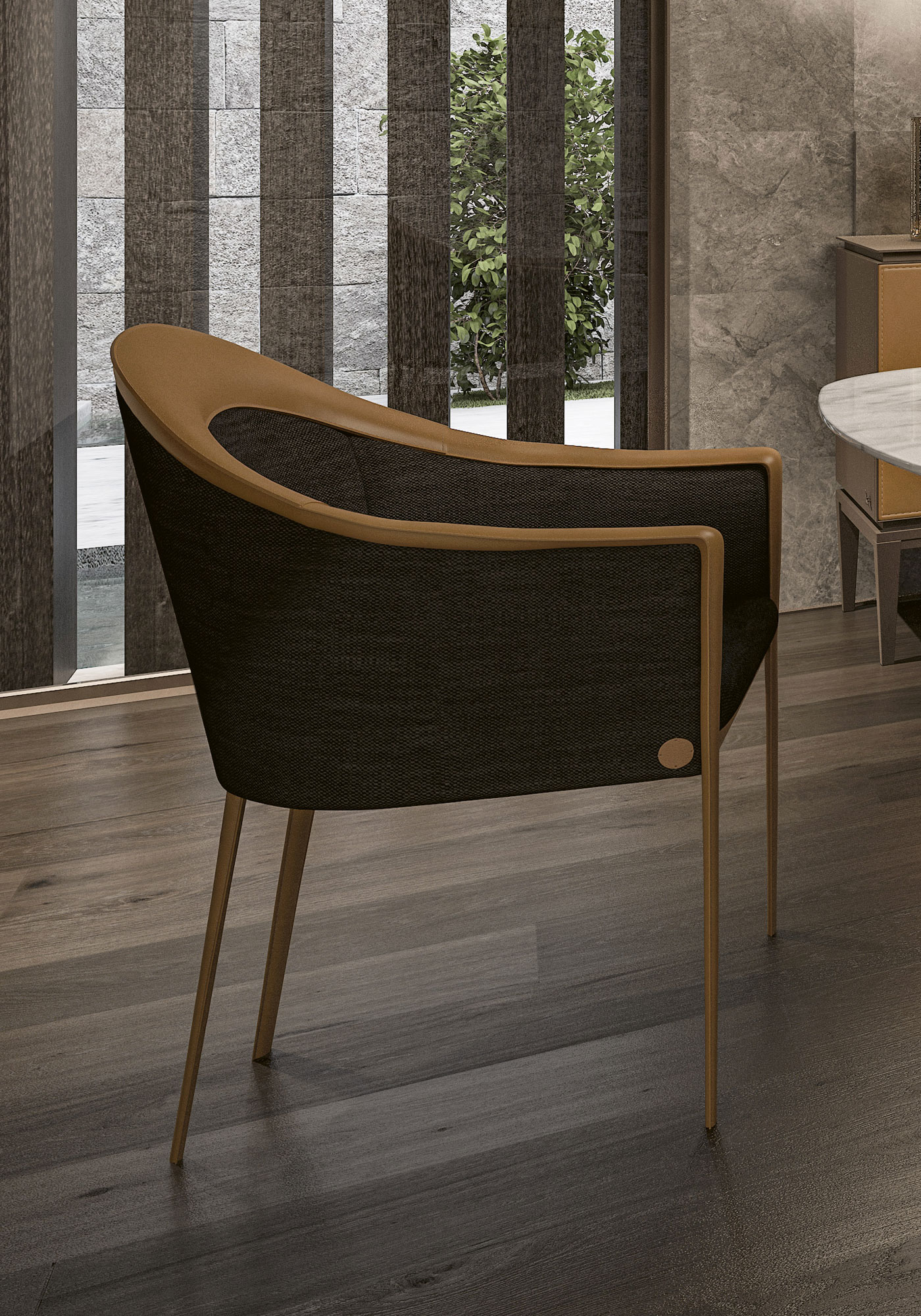 Chaise avec Accoudoirs