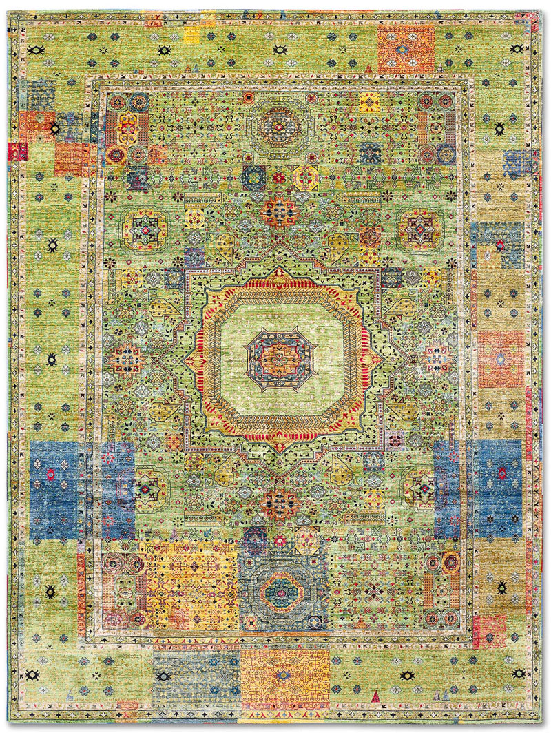 Tapis Cosmique No. 06 Mélange Vert