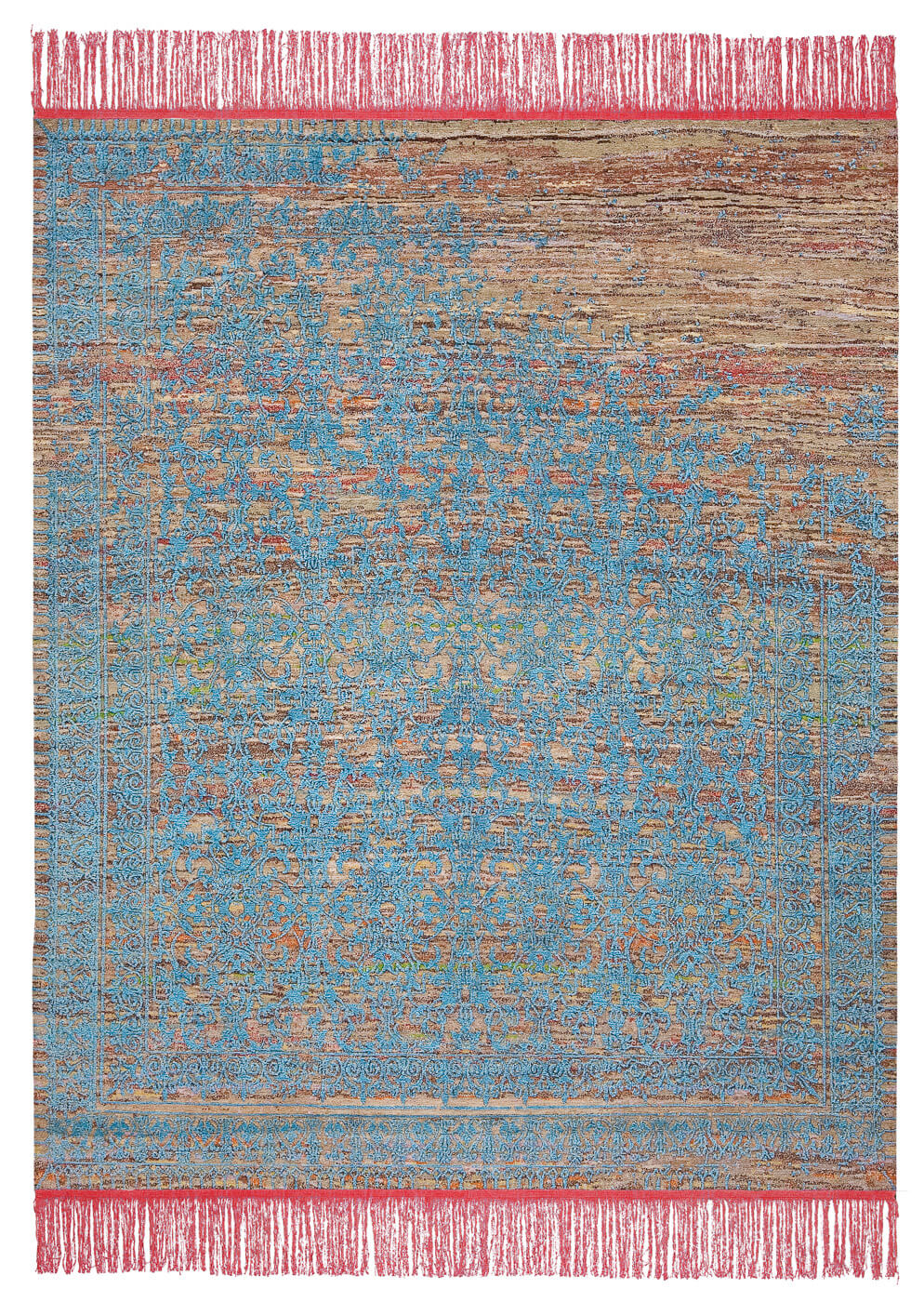 Tapis Ferrara Radi Rocked Rose Bleu