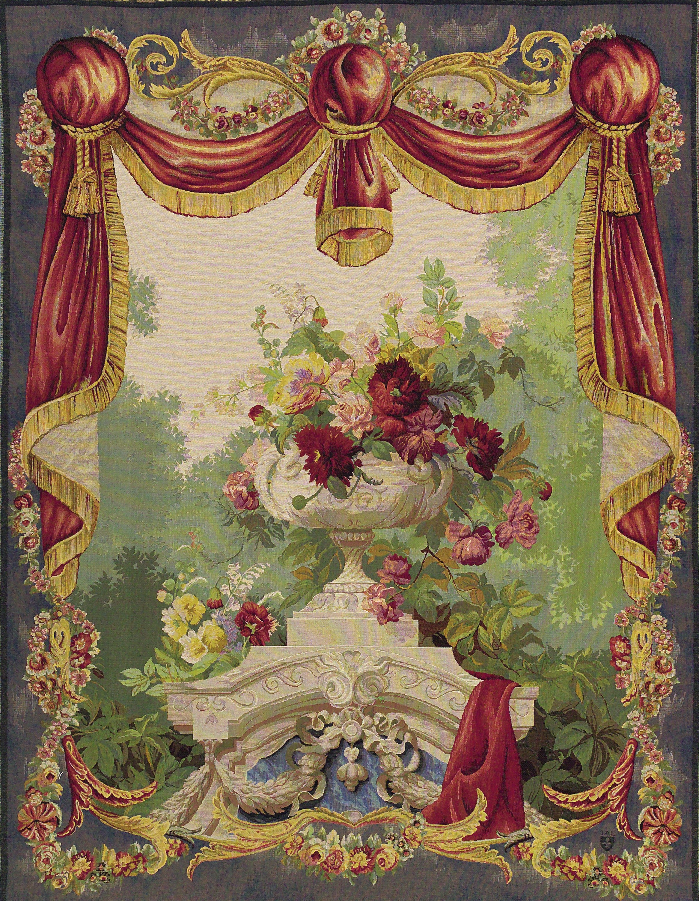 Tapisserie Draperie Fleurie