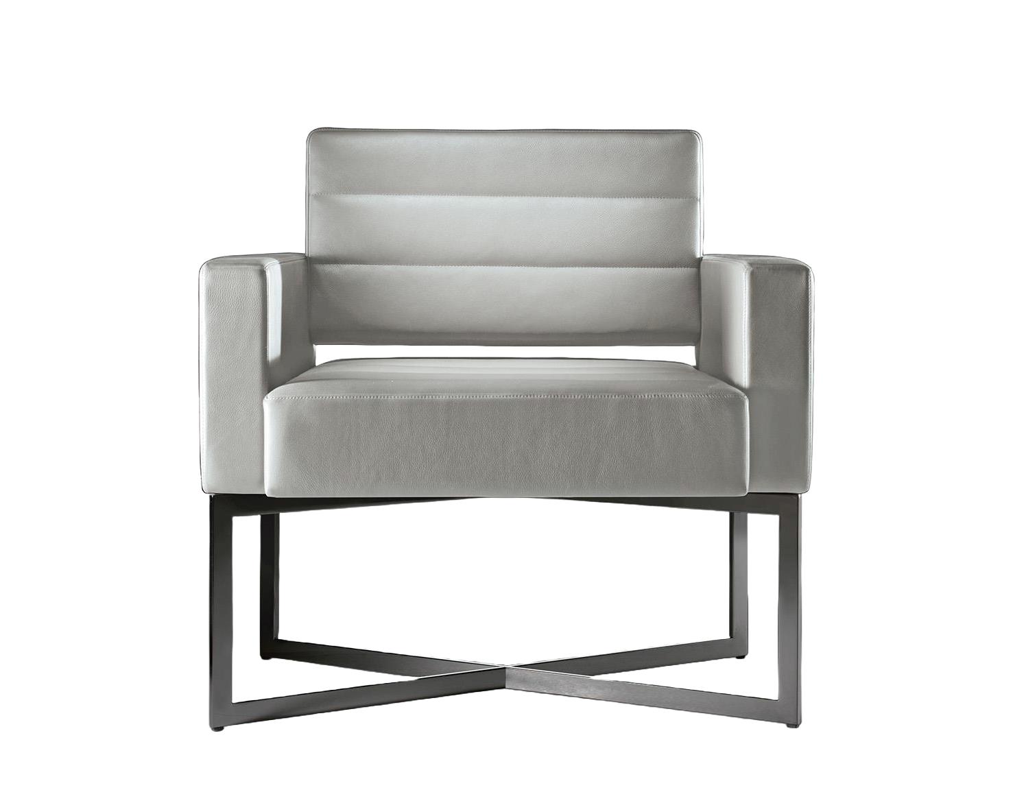 Fauteuil avec Base Métallique Black & More