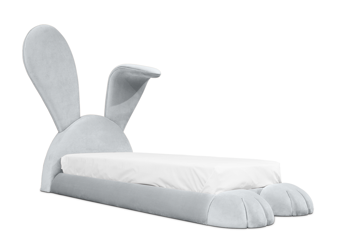Lit enfant Mr. Bunny | Taille de matelas: 150 × 200 cm