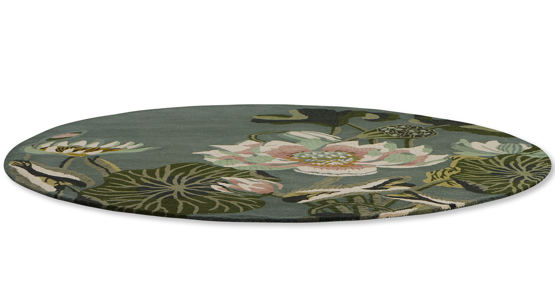 Tapis Waterlily Étang de Minuit | Taille: 250 x 350 cm