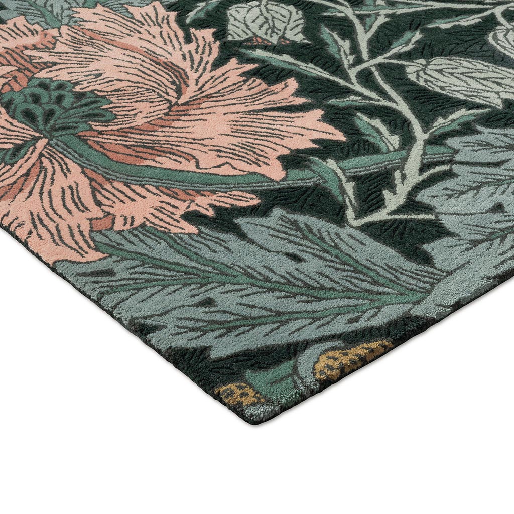 Honeysuckle & Tulip Teal Tapis