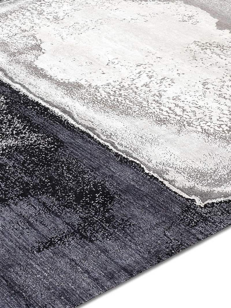 Tapis de luxe Blanc Gris | Taille: 365 x 457 cm