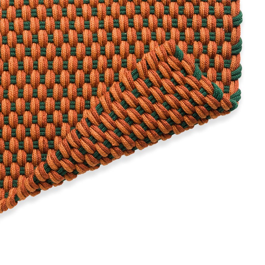 Tapis d’extérieur Dentelle Tricolore Terre/Rouille/Gris