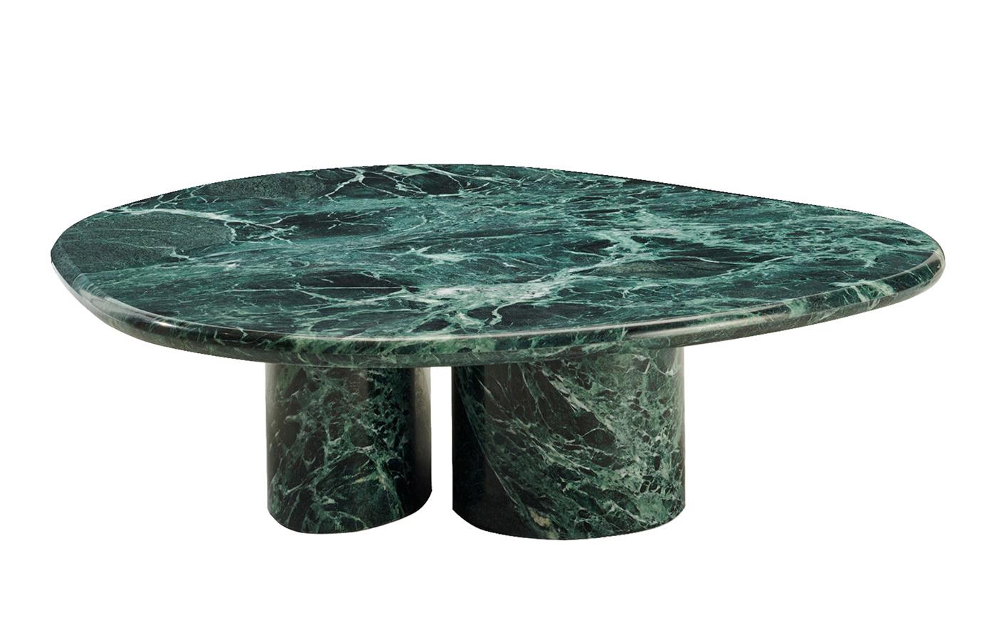 Table basse Cloud en marbre vert