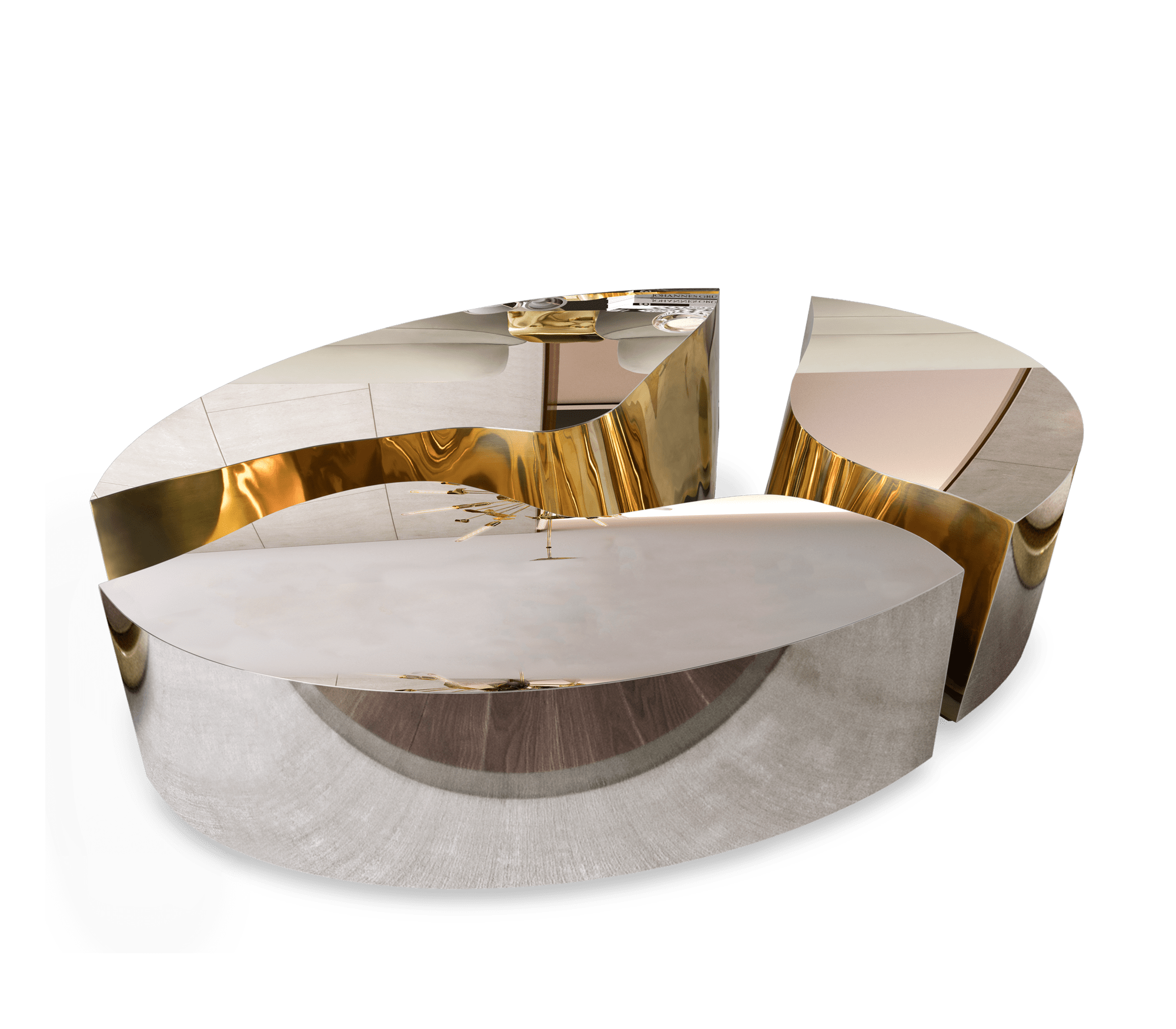 Table Basse Ovale Fissure