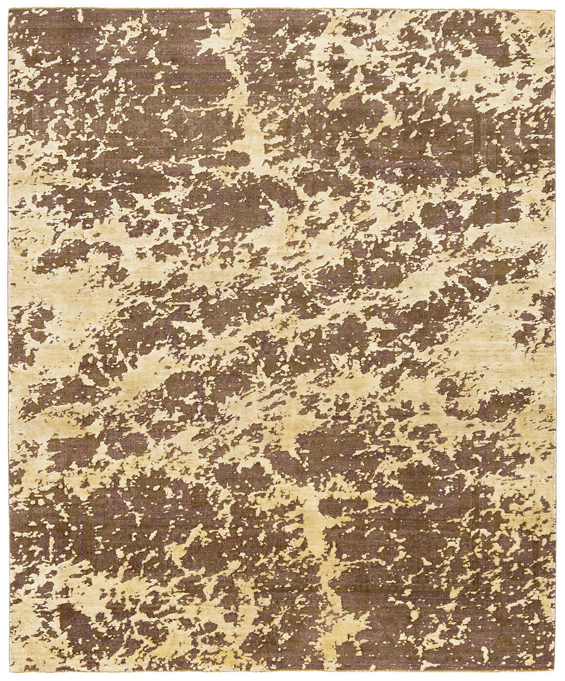Tapis Mamluk Temple Double Ciel Gris Beige Soie