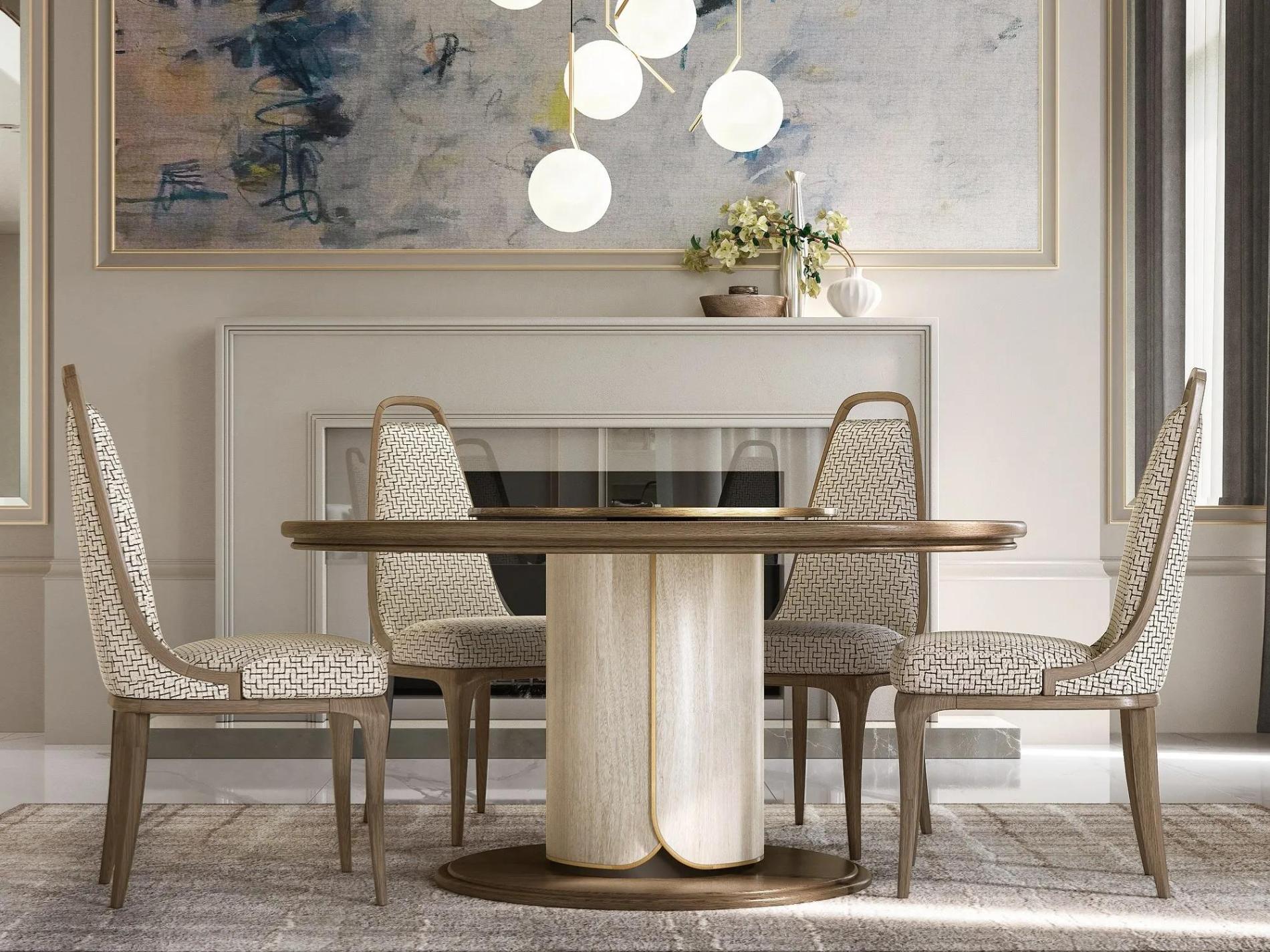 Table Ronde Moderne Italienne | Configuration: Avec plateau tournant