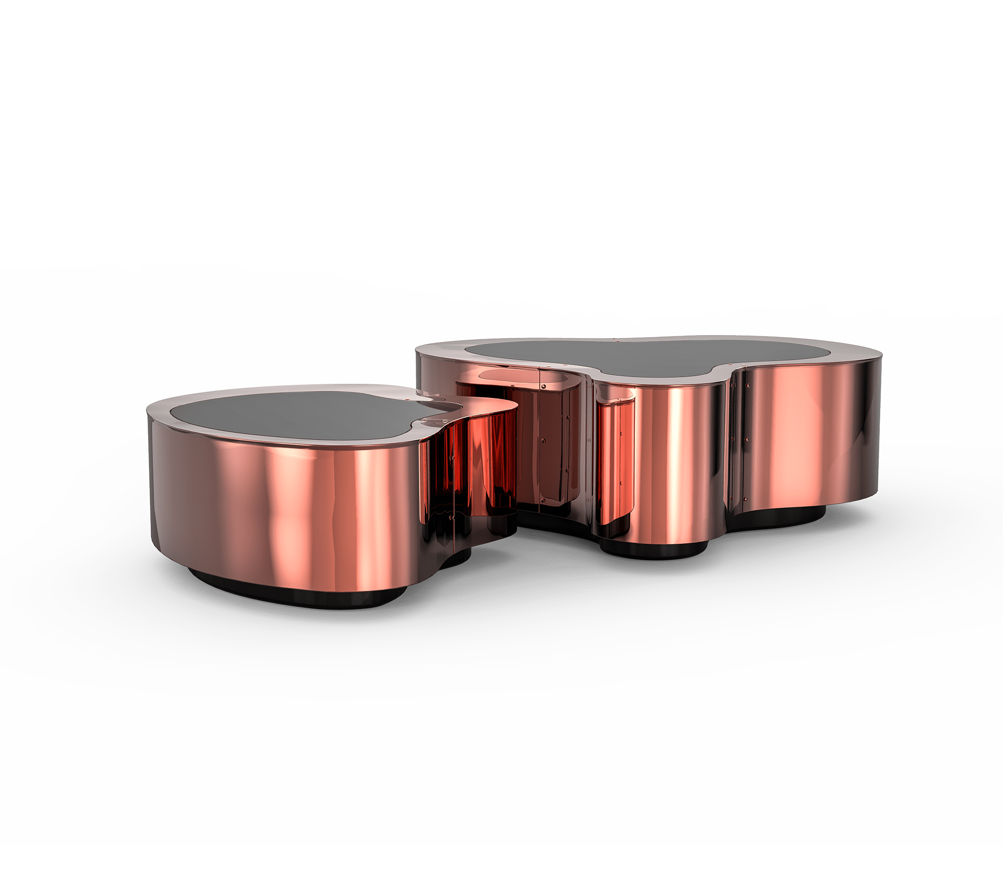 Tables Crest Cuivre Poli | Configuration: Big