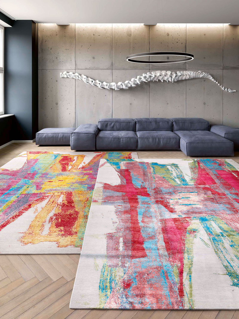 Tapis tissé main Joie d’Amour