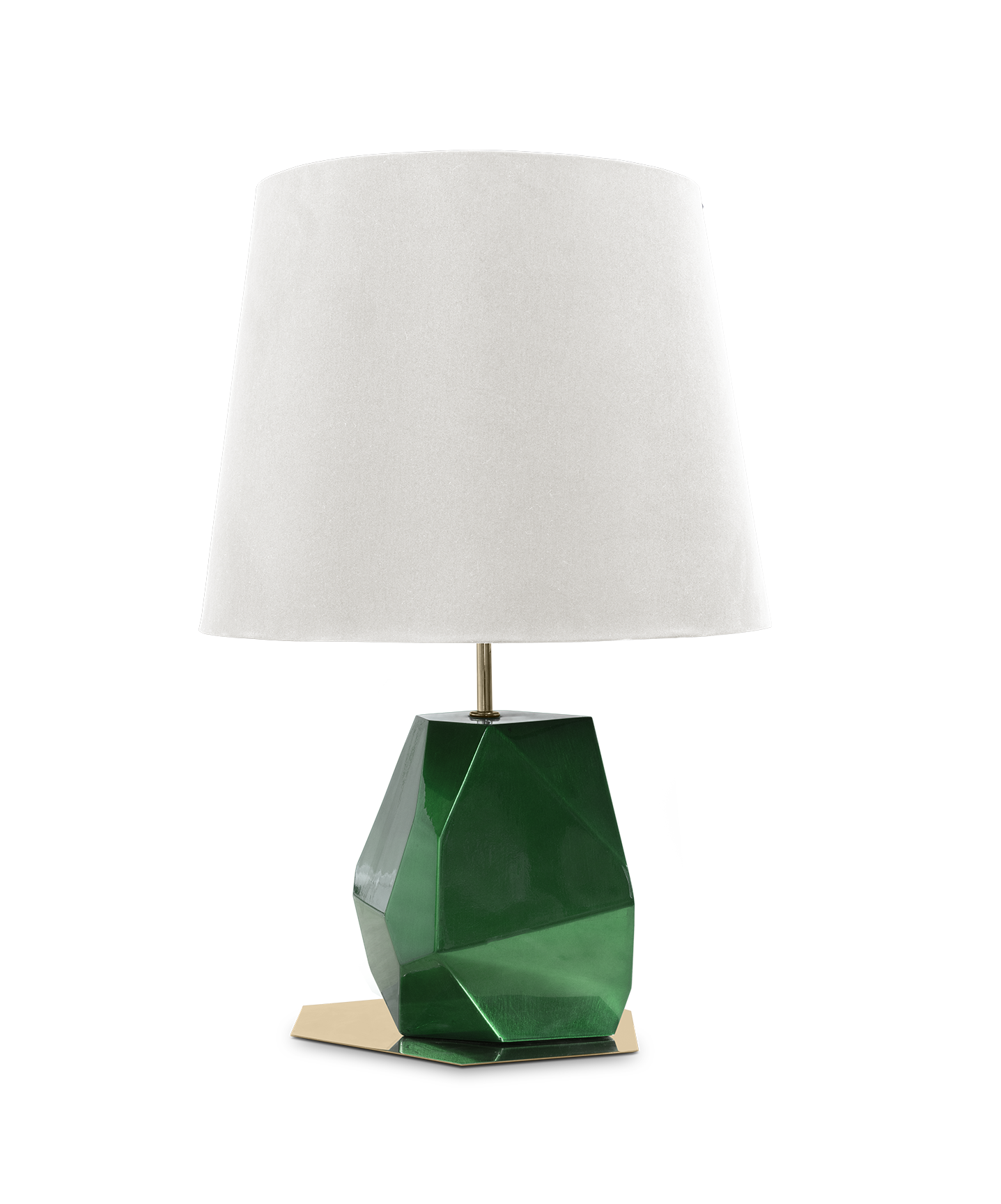 Petite Lampe de Table Verte Essence