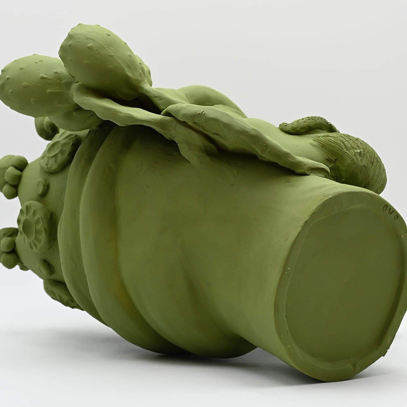 Sculpture Tête De Maure Vert Artisanale