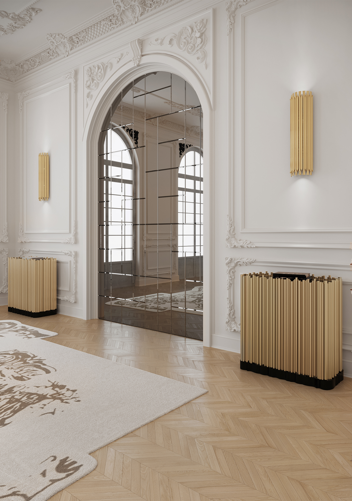 Buffet Premium Harmony 2 Portes Doré