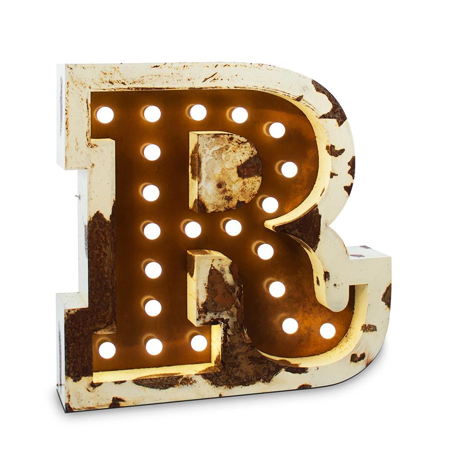 Lettre Lumineuse Radiant R