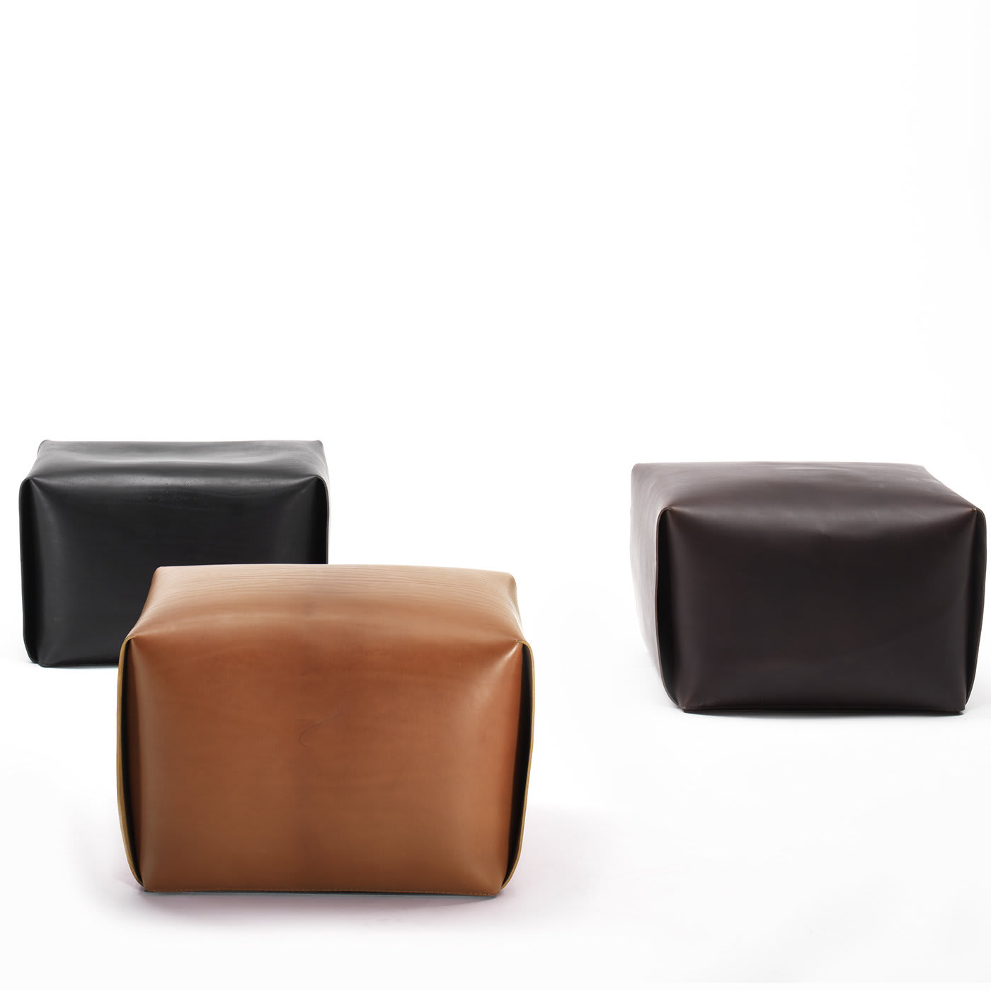 Pouf En Cuir Bao
