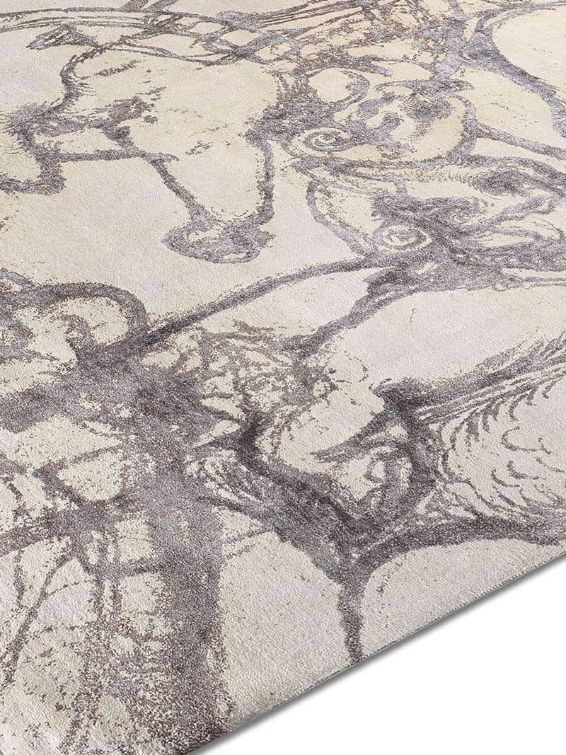 Tapis tissé main Éléphants | Taille: 274 x 365 cm