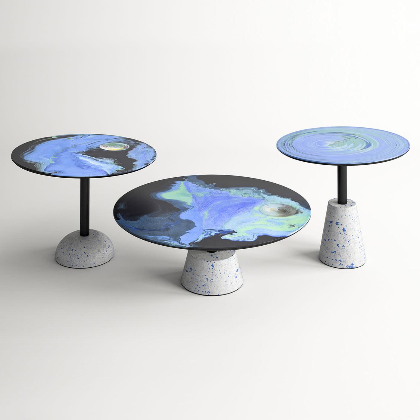 Table basse ronde en métal Astraliti
