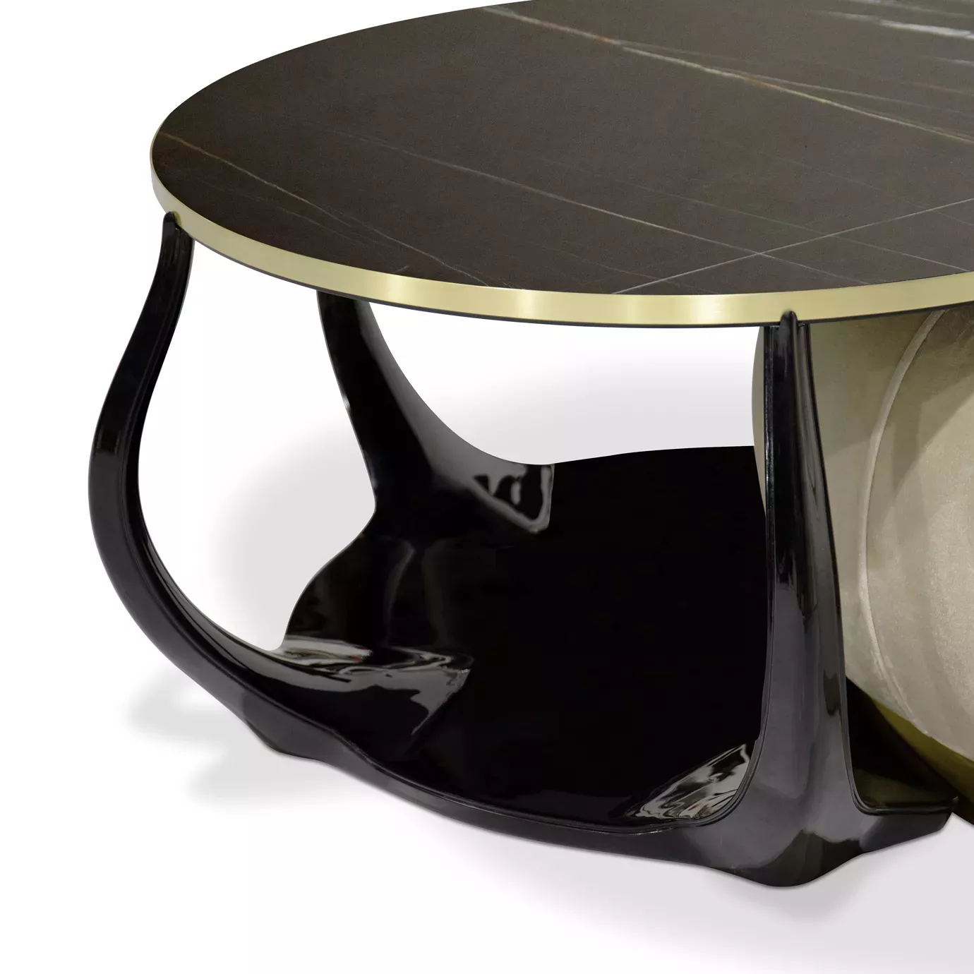 Table Basse Embrace Marbre Sahara Noir