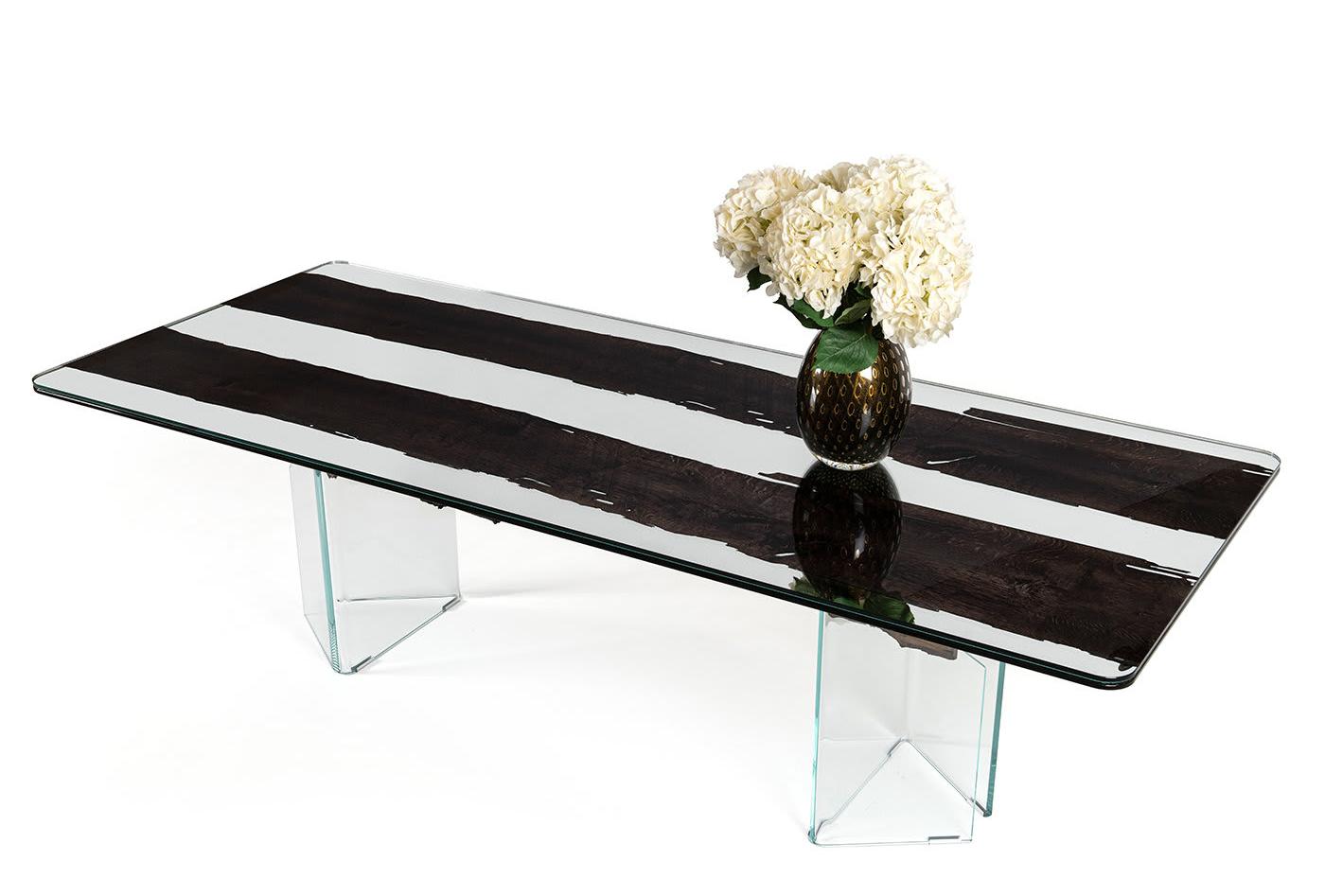 Table de salle à manger noire Venezia