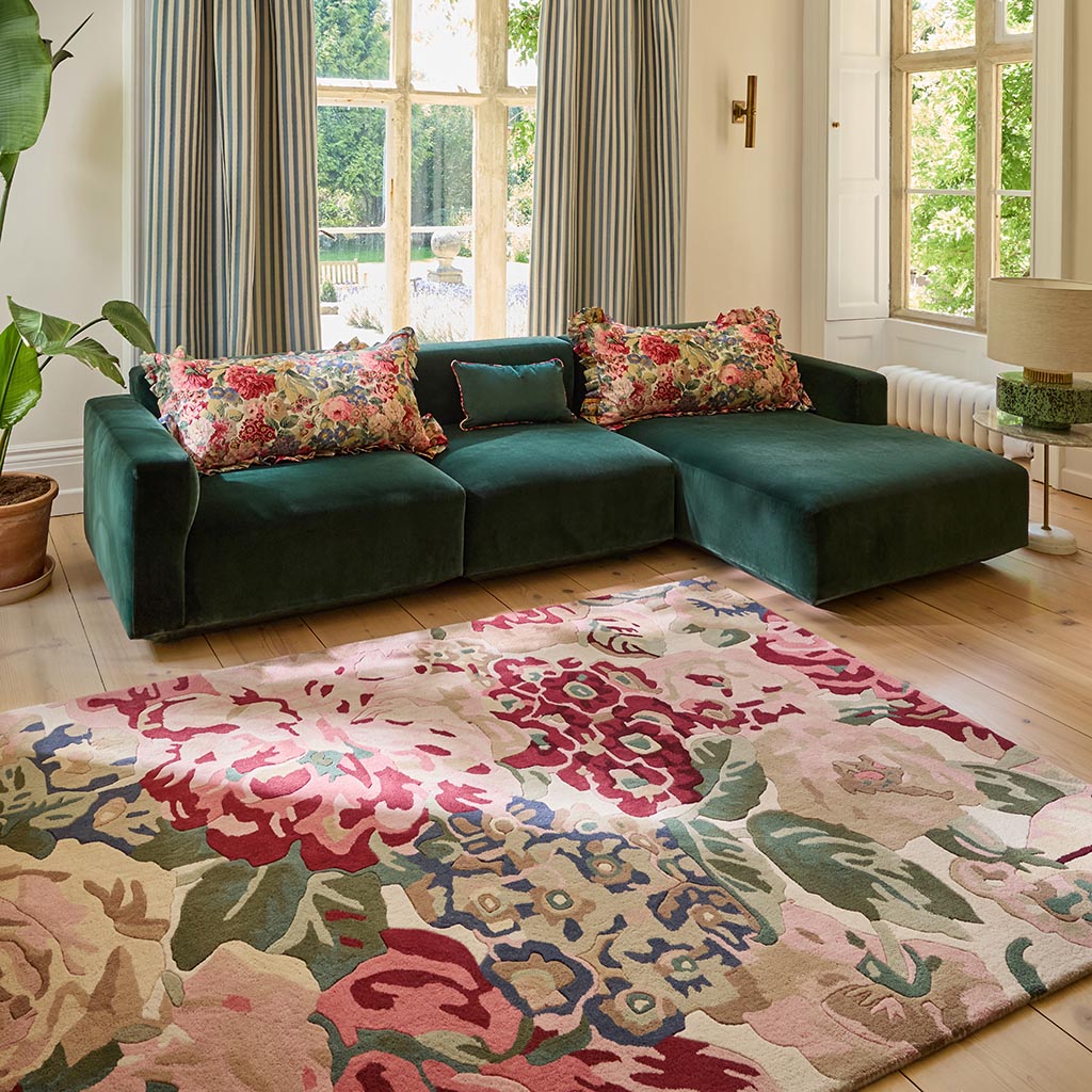Rose & Peony Red Tapis | Taille: 170 × 240 cm