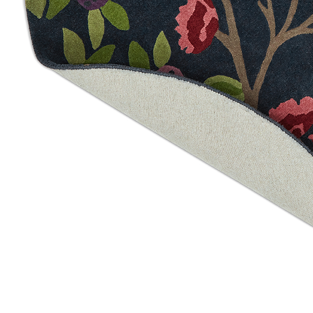 Tapis rond Foraging Indigo 146618 | Taille: Ø 200 cm