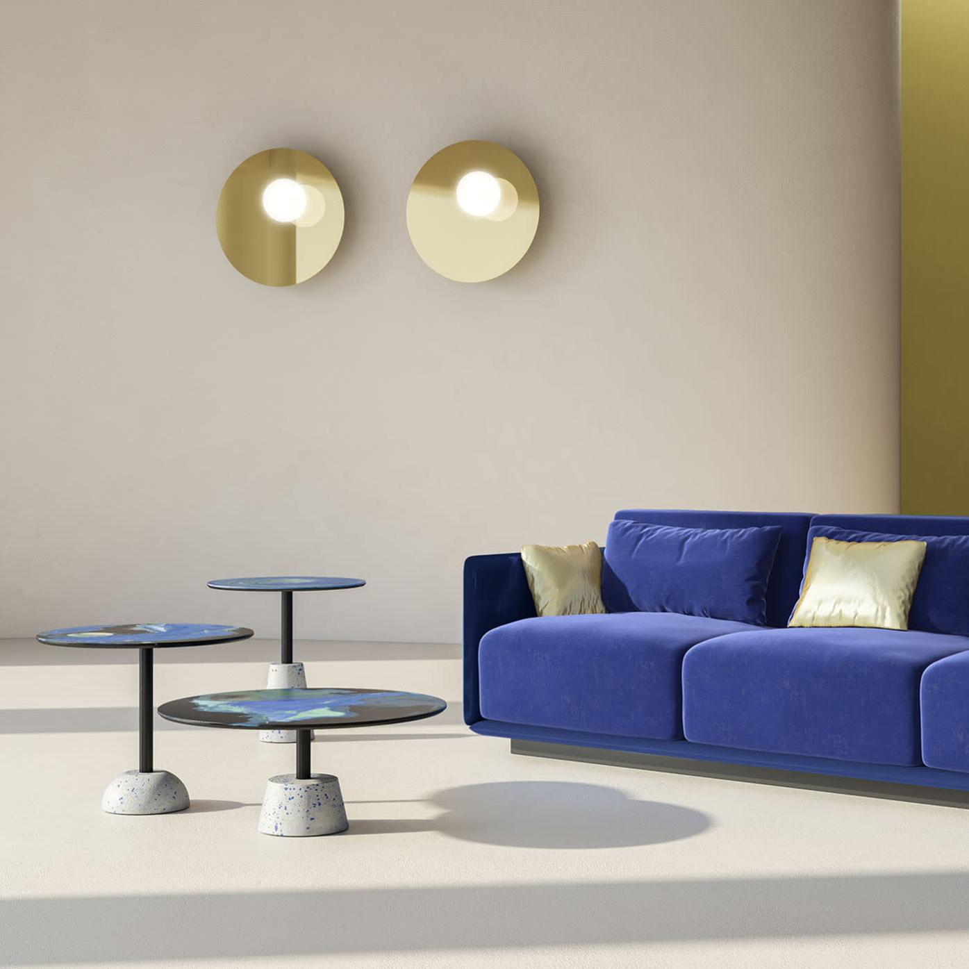 Table basse ronde en métal Astraliti