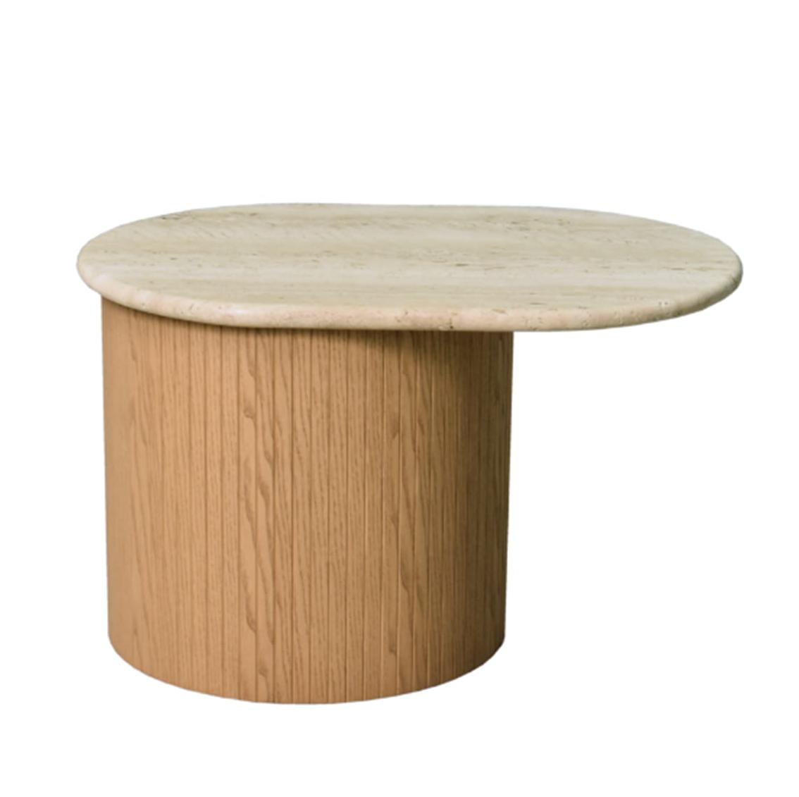 Table d'appoint Bitta avec plateau en marbre